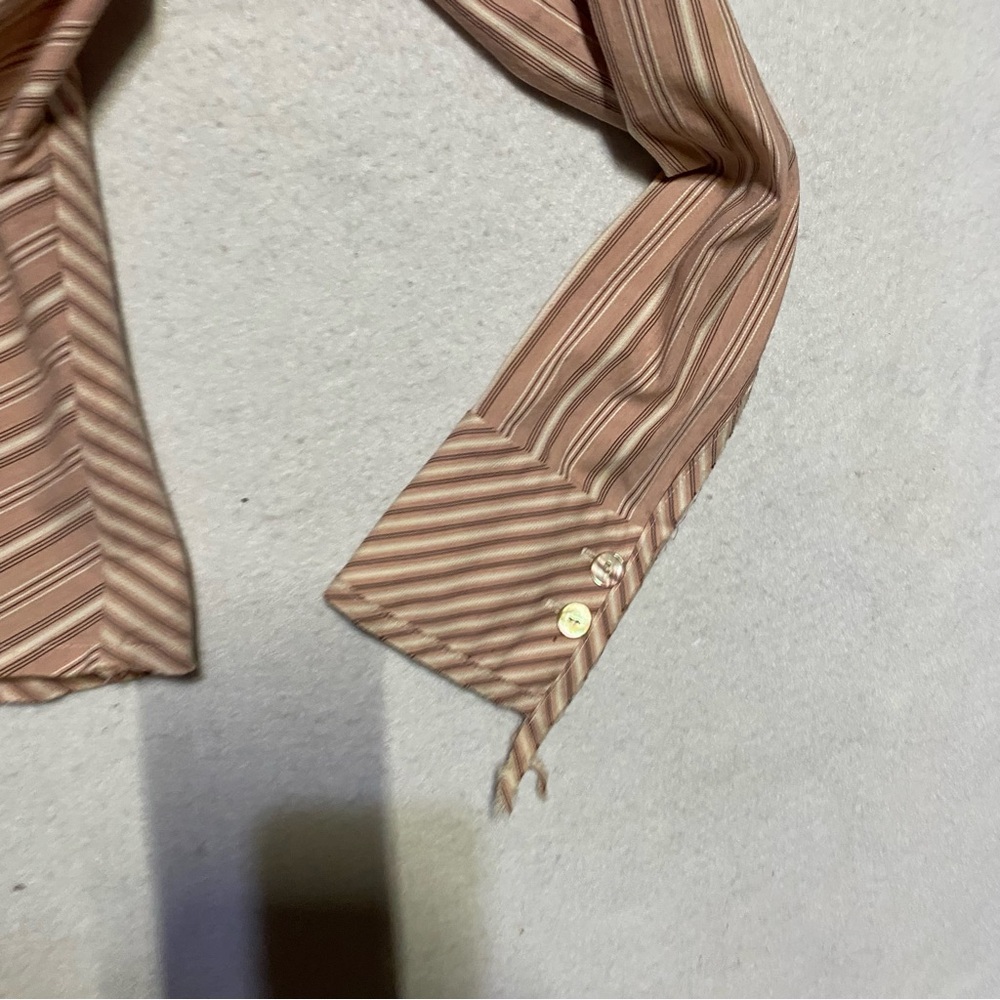 Karen Millen Blush and Mauve Striped Blouse Size 4 - Picture 2 of 8